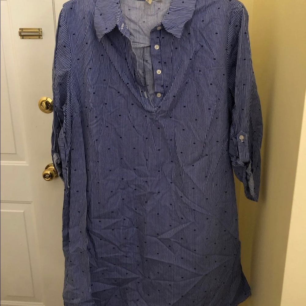 Navy Dot Dress